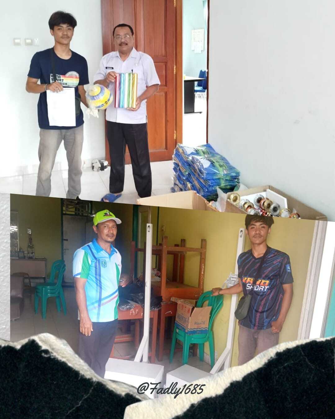 Serah Terima Pesanan Oleh Kabid PPO Dinas Pemuda dan Olahraga Kabupaten Belitung