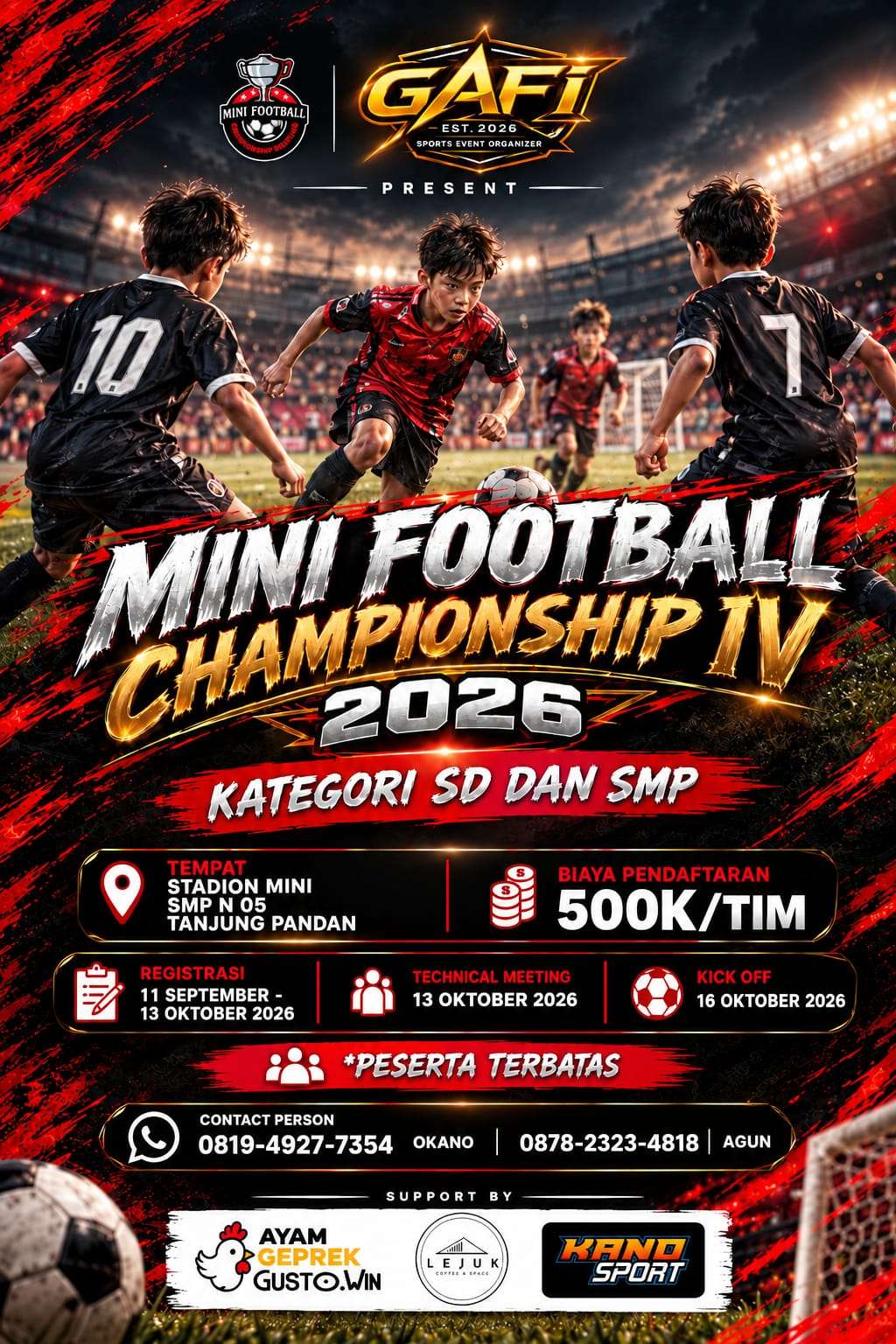 🔥 MINI FOOTBALL CHAMPIONSHIP IV 2026 HADIR LEBIH PROFESIONAL!