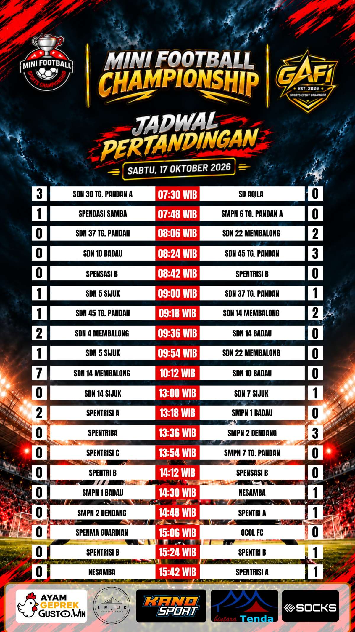🔥 MINI FOOTBALL CHAMPIONSHIP 2026: PENUH DRAMA, GOL, DAN SEMANGAT SPORTIVITAS!